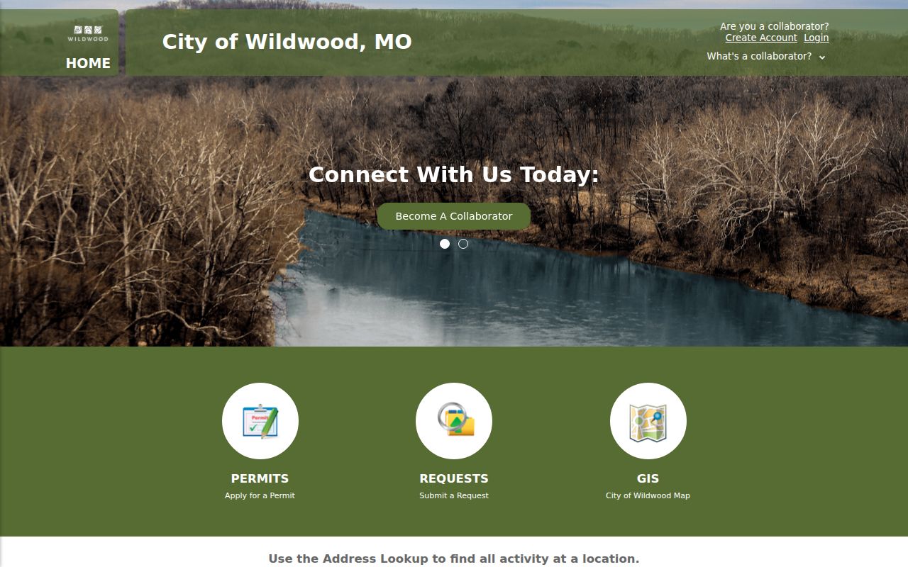 Wildwood neighbors Wildwood MyGov permits requests and GIS portal